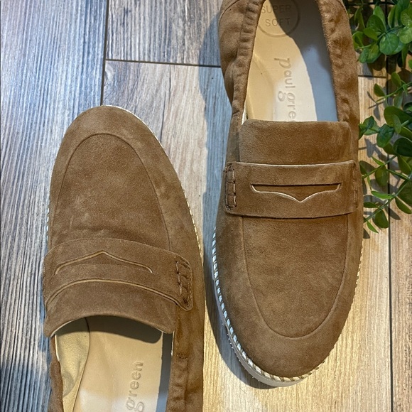 Paul Green Sally Tan Suede Penny Loafer  Women’s Sz 5 NWOT - Picture 4 of 10